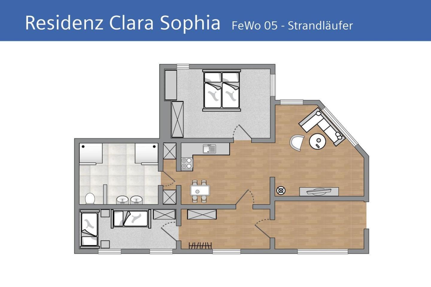 Residenz Clara Sophia FeWo 05 strandnah Binz Esterno foto
